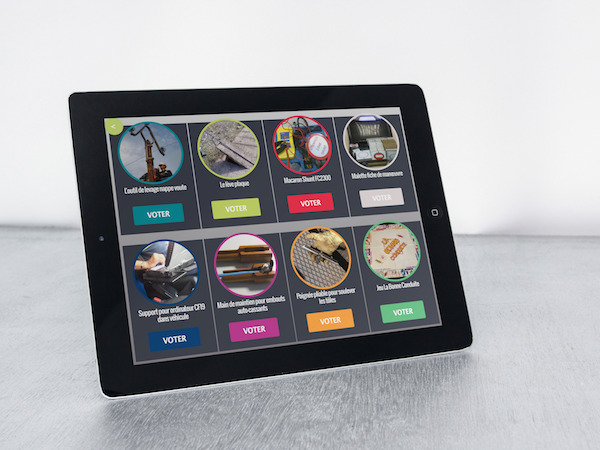 Présentation produit avec l'application